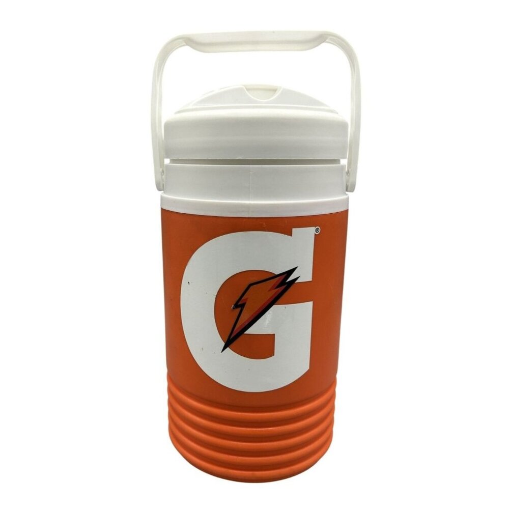 Gott Jug Gatorade 1/2 Gallon Orange Camping Handle Water Cooler Sports Road Trip